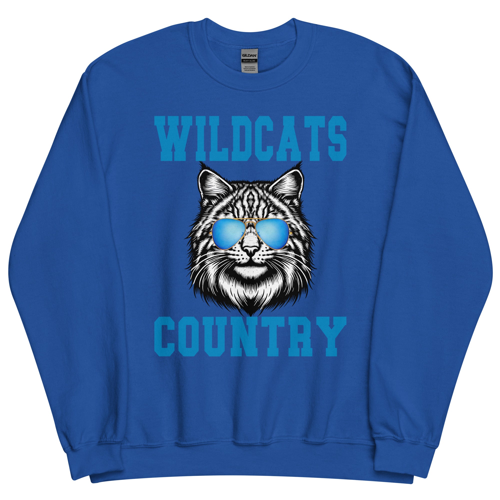 WIldcats Country Sports Mascot Unisex Sweatshirt - Captain Woody's Shirts & Beach Club