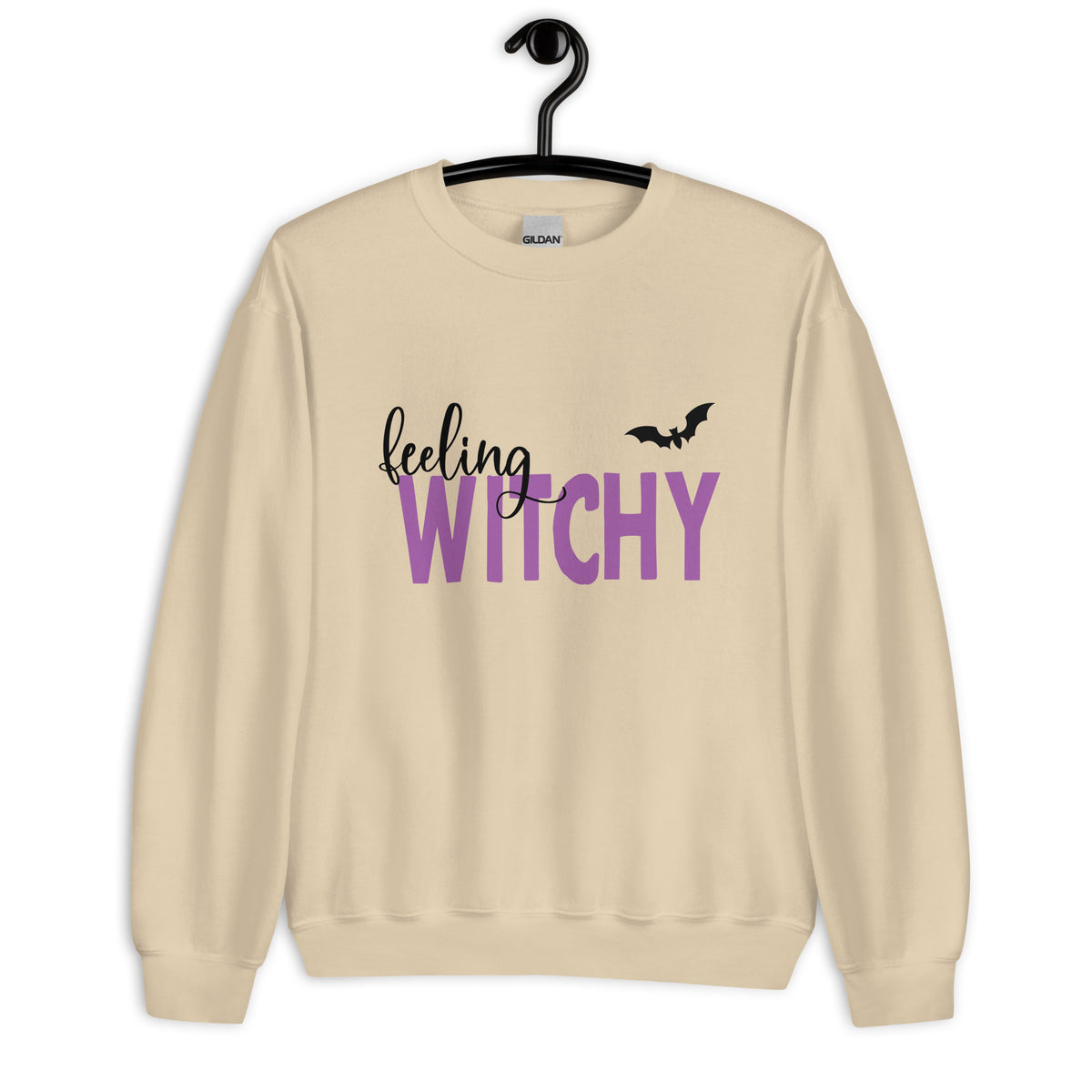 Feeling Witchy Halloween Sweatshirt for Women, Cute and Comfy Witchy Top, Ideal Halloween Gift for Mom - Captain Woody's Shirts & Beach Club