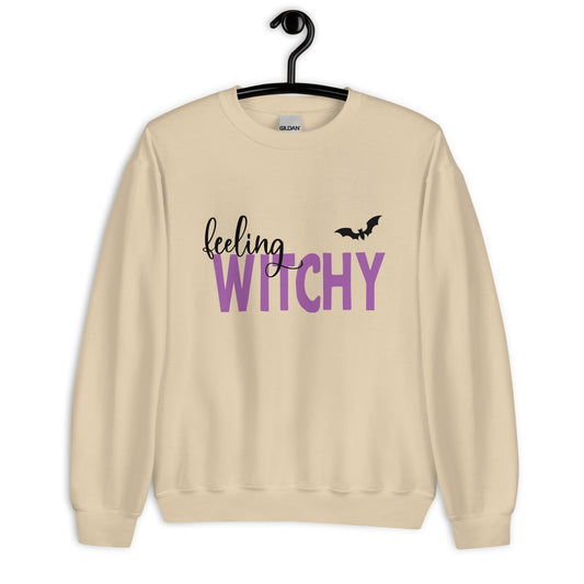 Feeling Witchy Halloween Sweatshirt for Women, Cute and Comfy Witchy Top, Ideal Halloween Gift for Mom