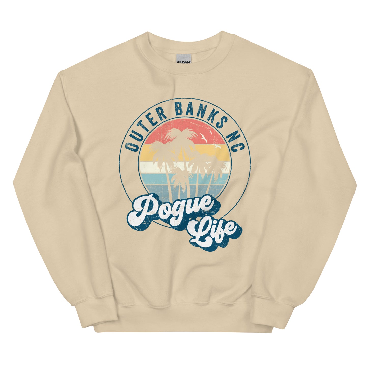 Outer Banks Pogue Life Sweatshirt, Cozy Oversized Beachwear for Your Vacation Style, Perfect Gift for Outer Banks NC Beach Lovers