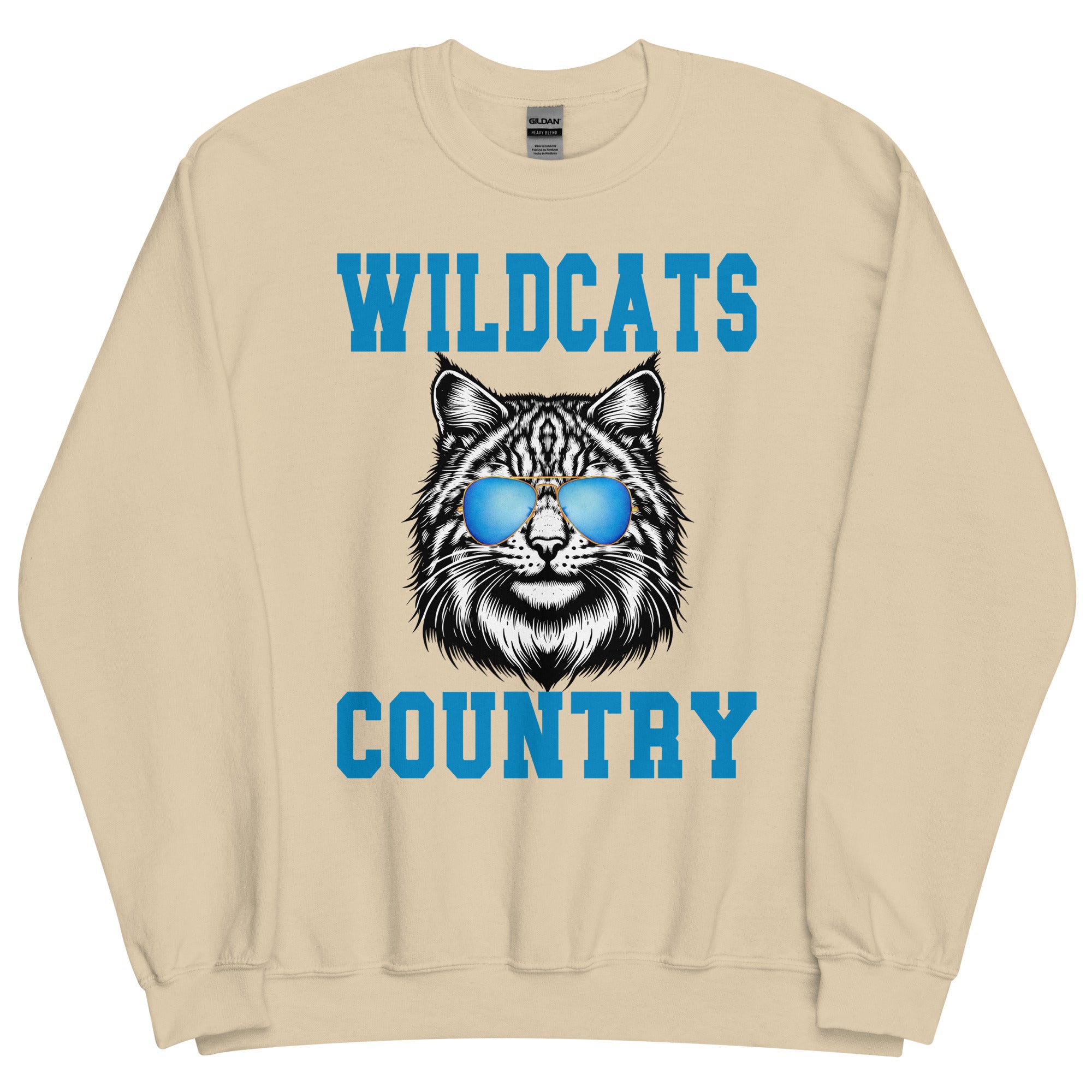 WIldcats Country Sports Mascot Unisex Sweatshirt - Captain Woody's Shirts & Beach Club