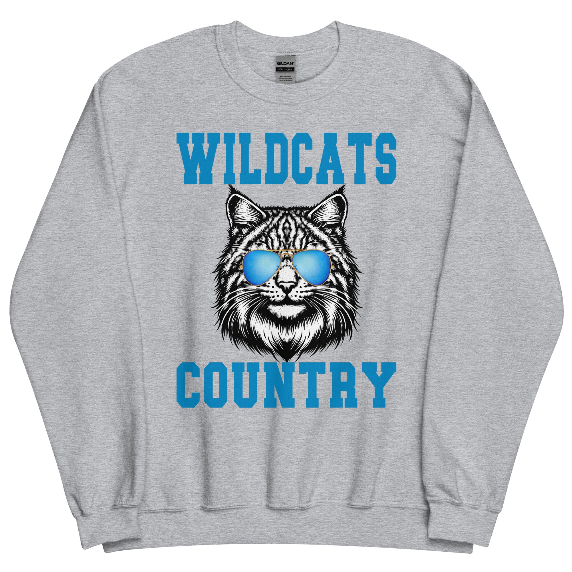 WIldcats Country Sports Mascot Unisex Sweatshirt - Captain Woody's Shirts & Beach Club