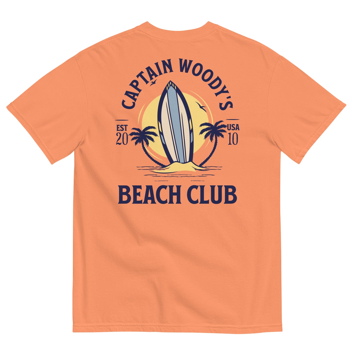 Captain Woody's  Beach Club Since 2010 Comfort Colors Unisex T-shirt