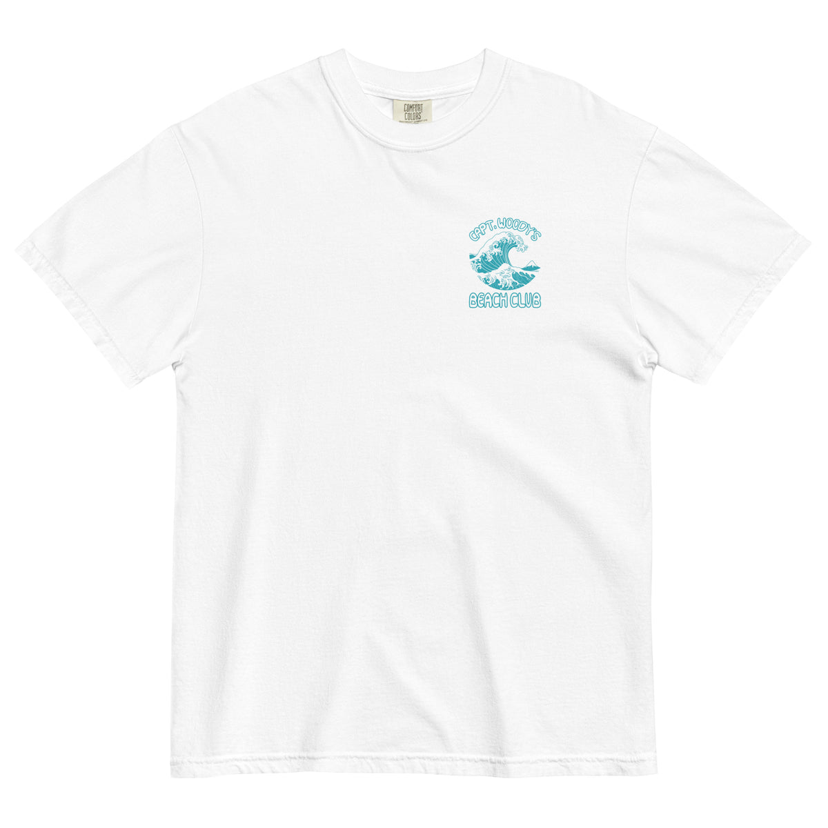 Capt. Woody's Bech Club Big Surf Wave Comfort Colors  T-Shirt