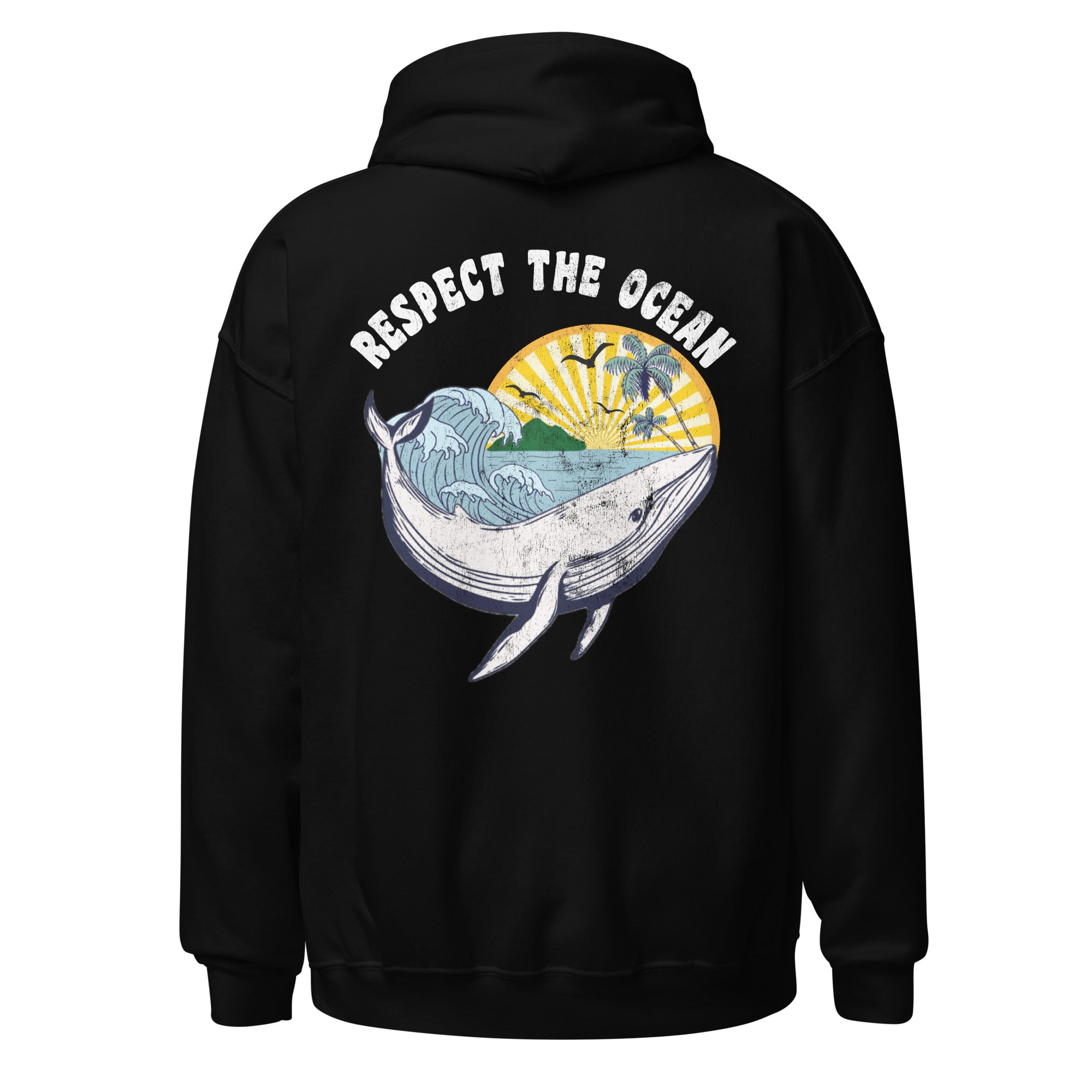 Respect the Ocean Hoodie - Captain Woody's Shirts & Beach Club