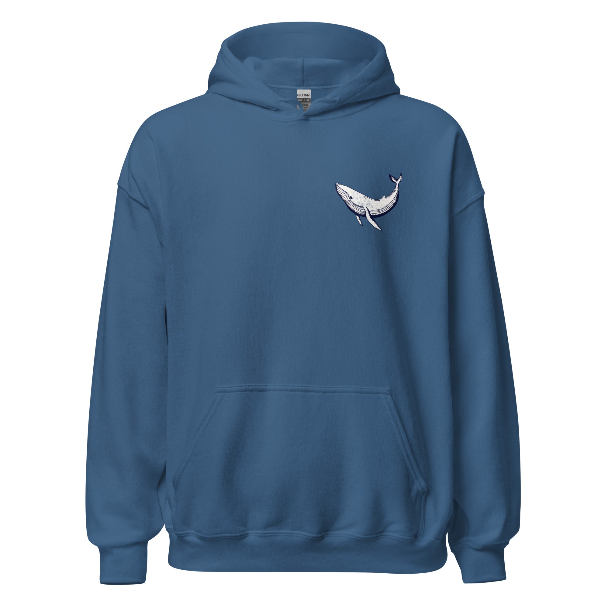 Whale Sea Life Hoodie / Back and Front Print - Captain Woody's Shirts & Beach Club