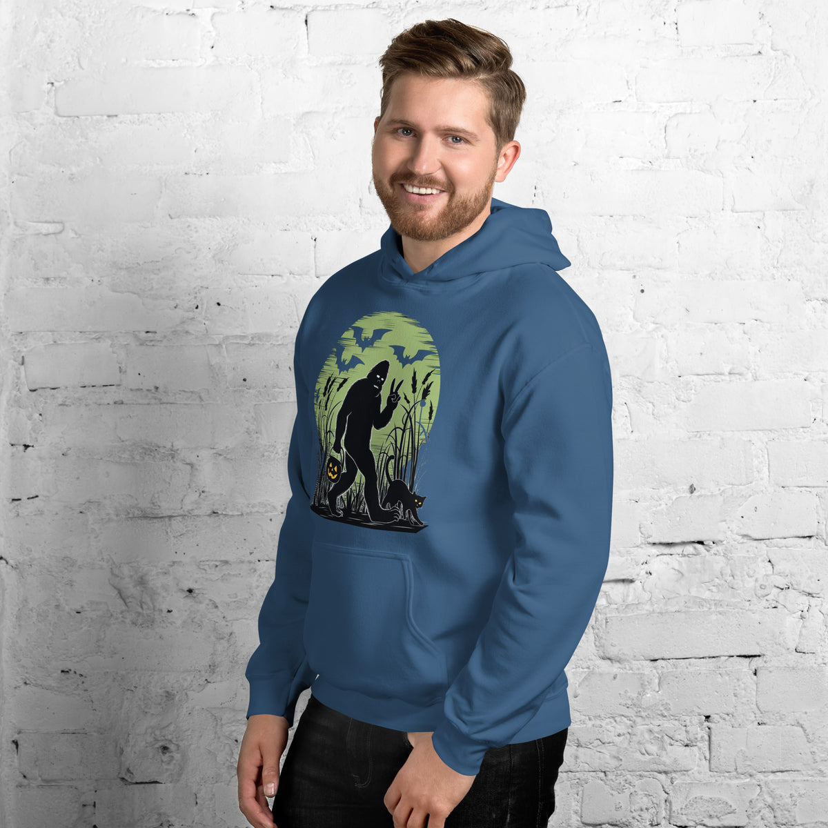 Sasquatch Trick or Treat Hoodie - Captain Woody's Shirts & Beach Club