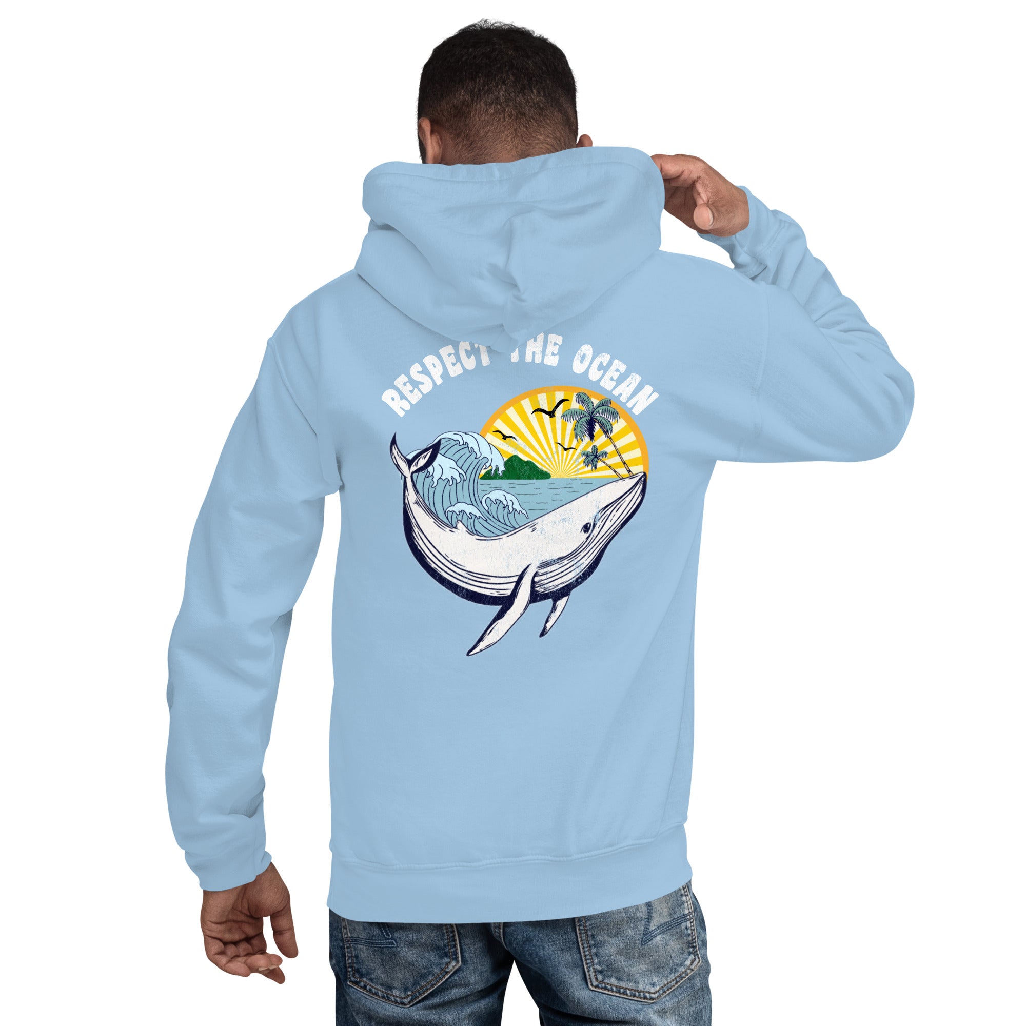 Respect the Ocean Hoodie - Captain Woody's Shirts & Beach Club
