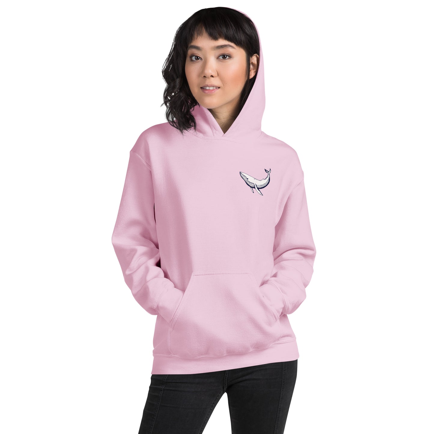 Whale Sea Life Hoodie / Back and Front Print