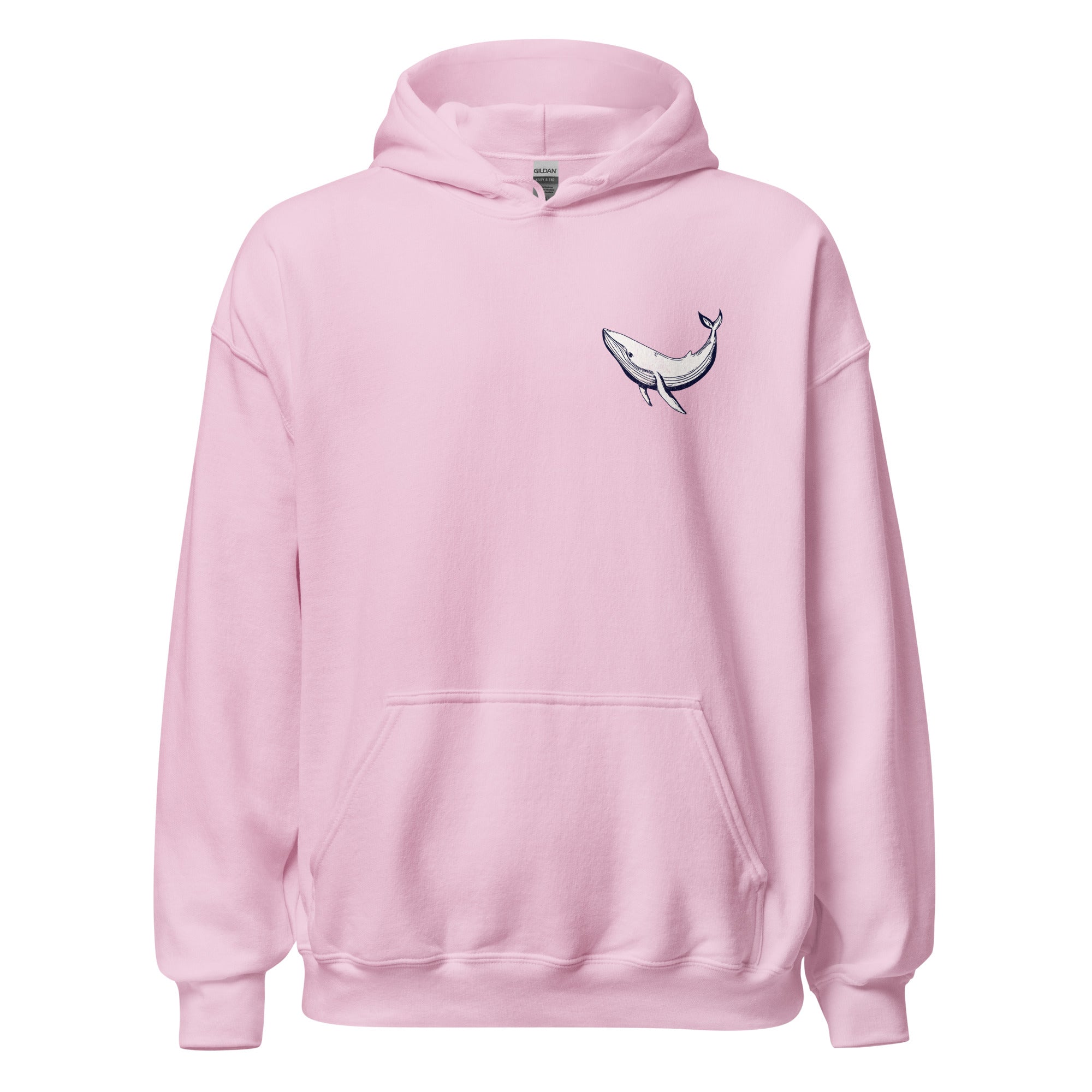 Whale Sea Life Hoodie / Back and Front Print - Captain Woody's Shirts & Beach Club