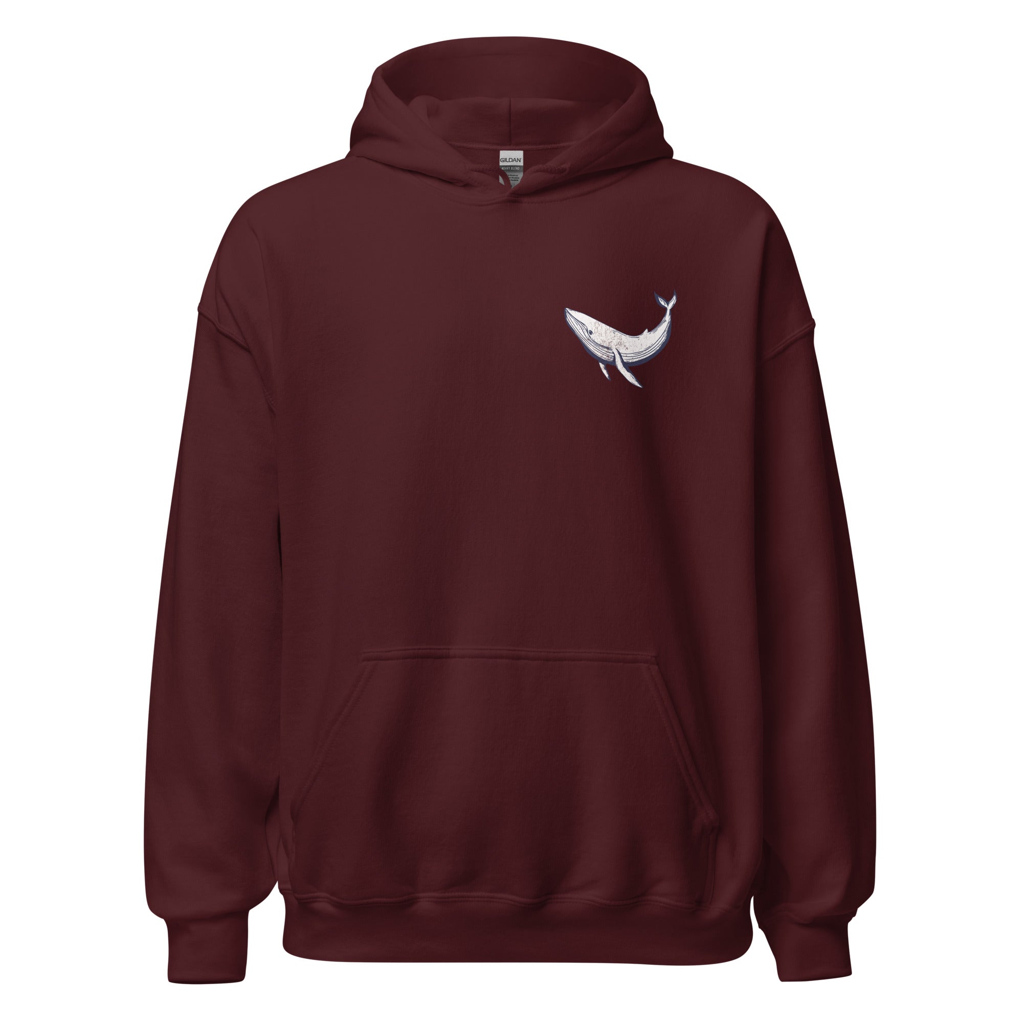 Whale Sea Life Hoodie / Back and Front Print - Captain Woody's Shirts & Beach Club