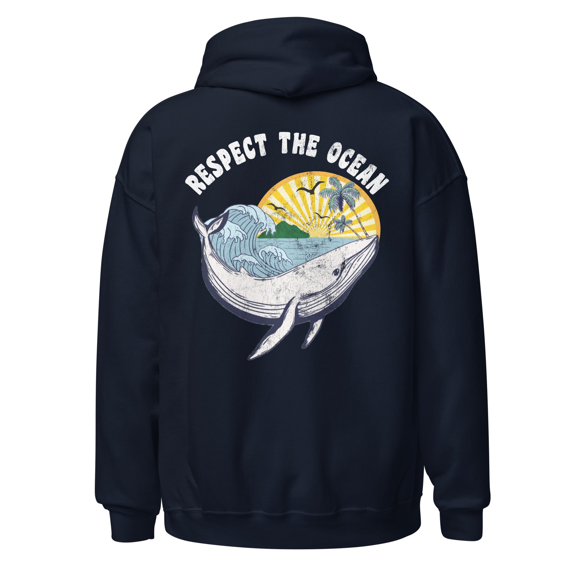 Respect the Ocean Hoodie - Captain Woody's Shirts & Beach Club
