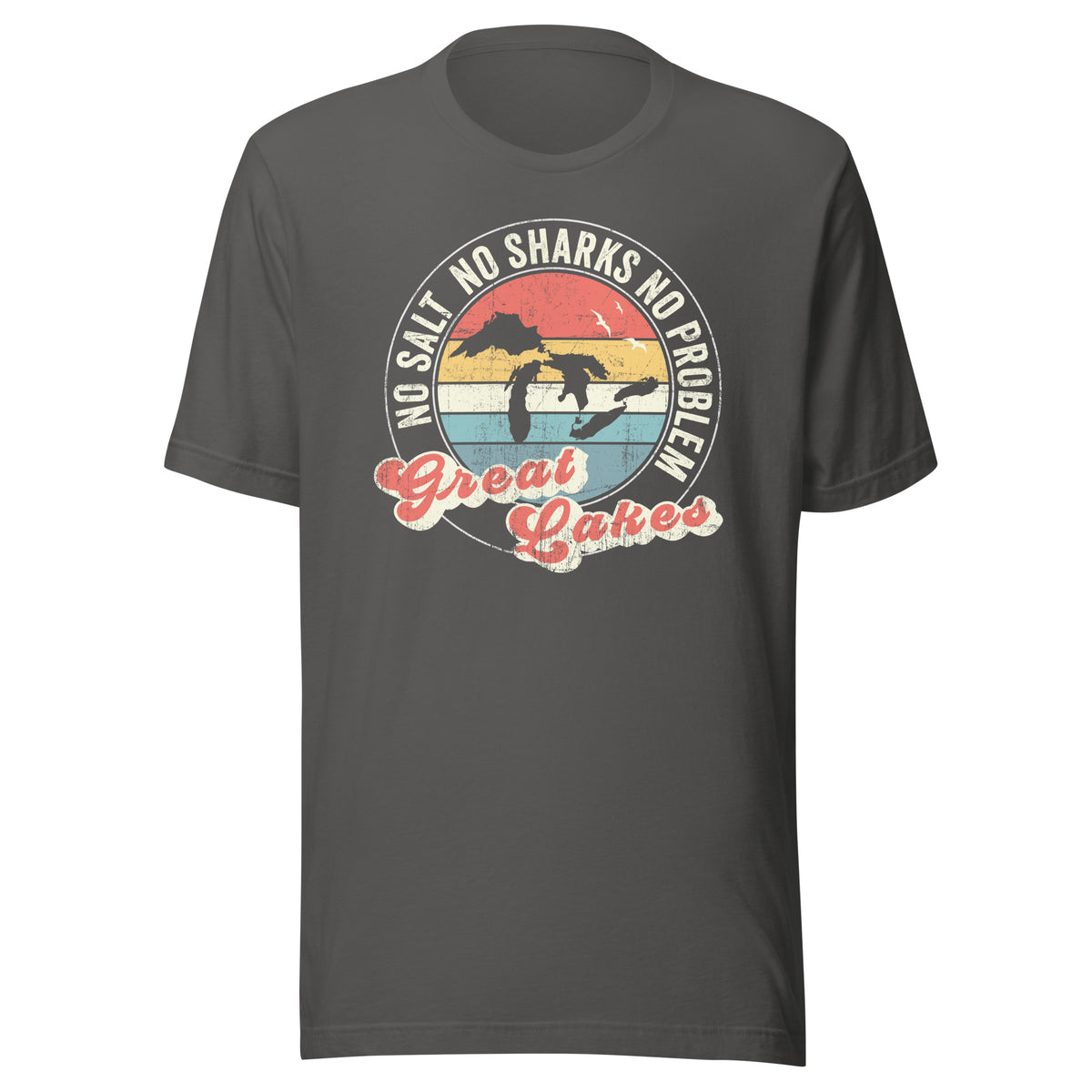 No Salt No Sharks No Problem Great Lakes - Captain Woody's Shirts & Beach Club