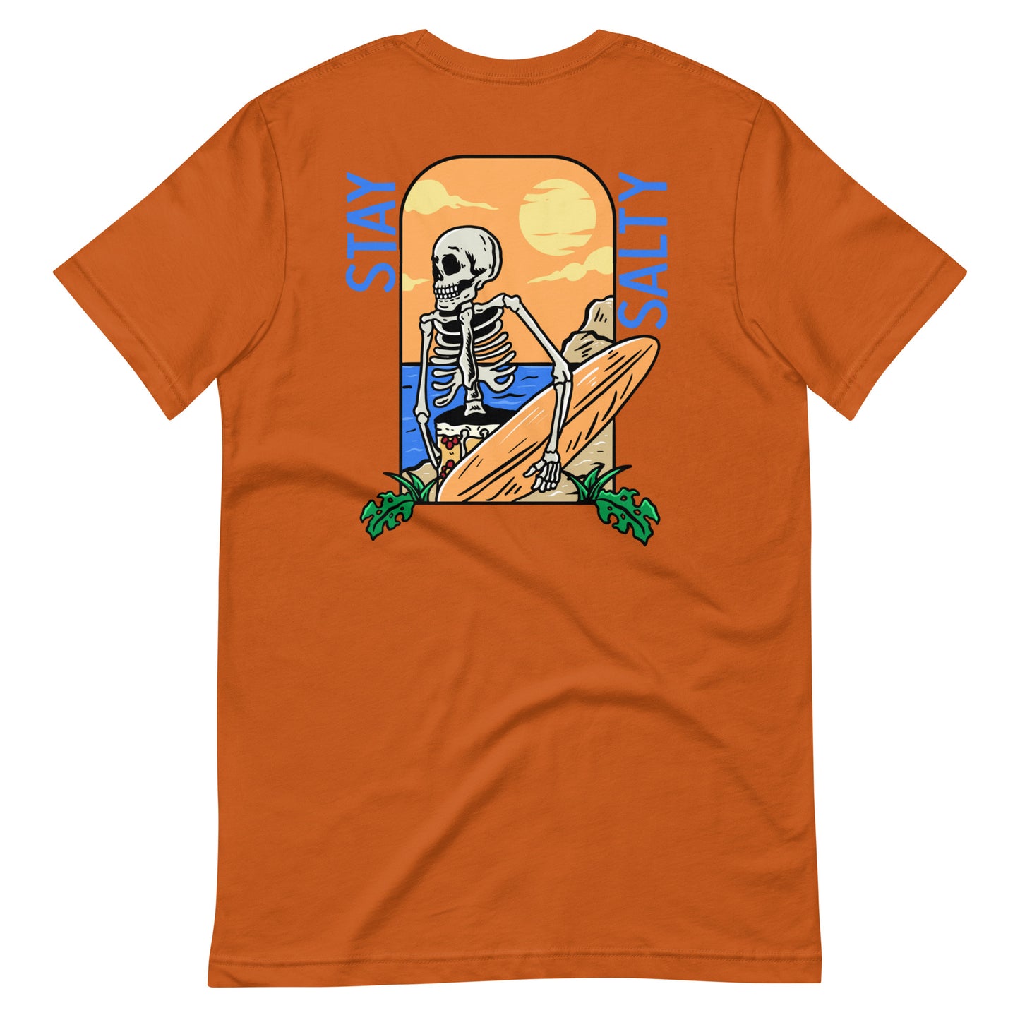 Stay Salty Skeleton Surfer w/front Salty Crew T-shirt