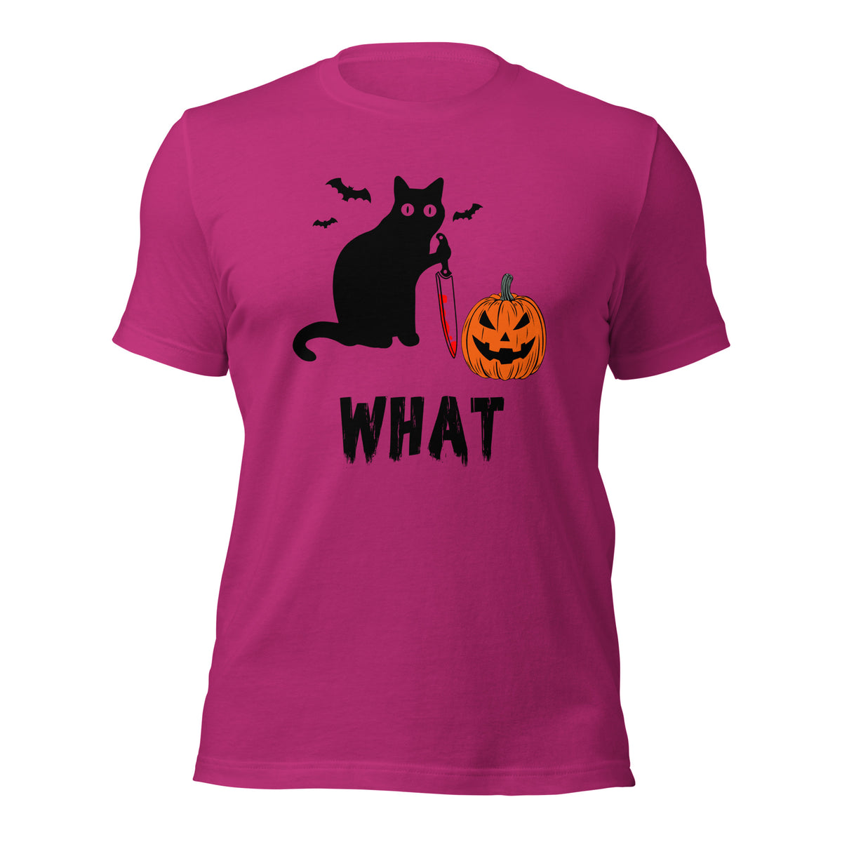 Murderous Cat Halloween shirt, edgy graphic design featuring bloody knife, perfect for spooky events, unique gift for cat lovers - Captain Woody's Shirts & Beach Club