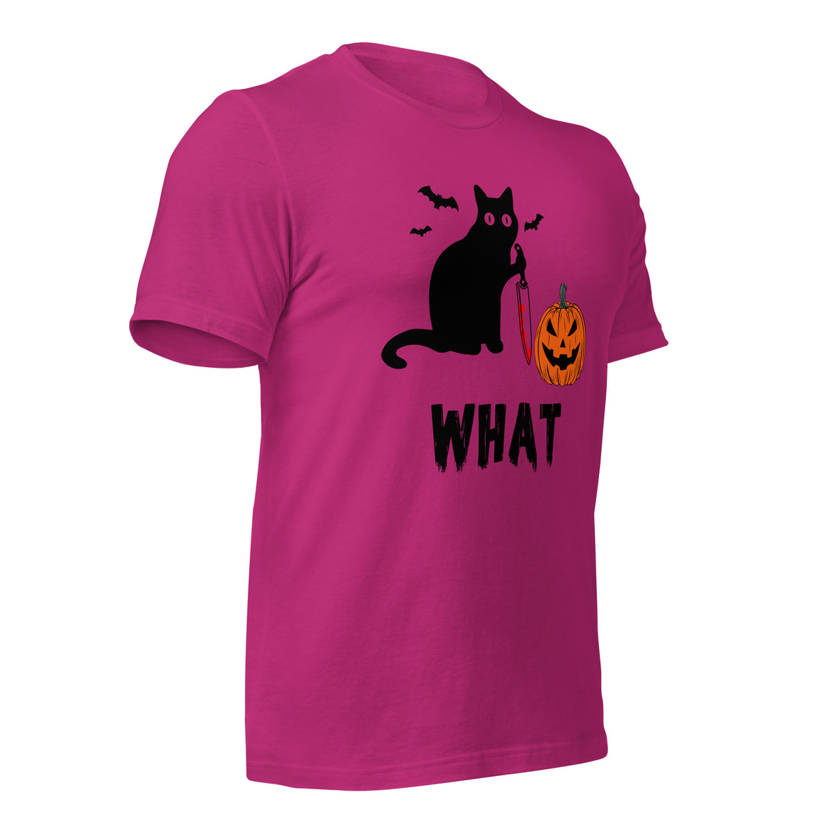 Murderous Cat Halloween shirt, edgy graphic design featuring bloody knife, perfect for spooky events, unique gift for cat lovers - Captain Woody's Shirts & Beach Club