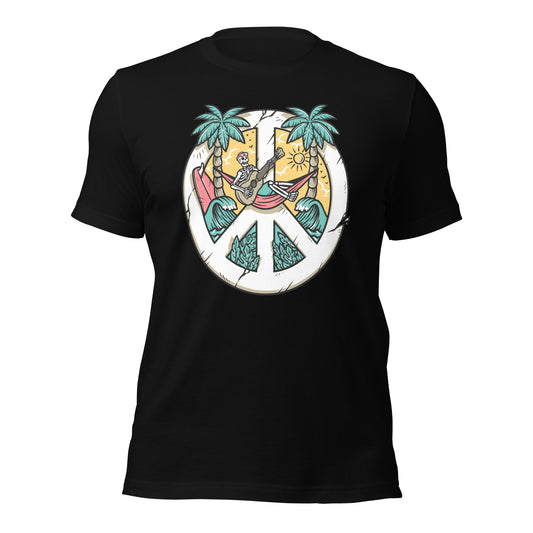 Peace on the Beach Unisex t-shirt