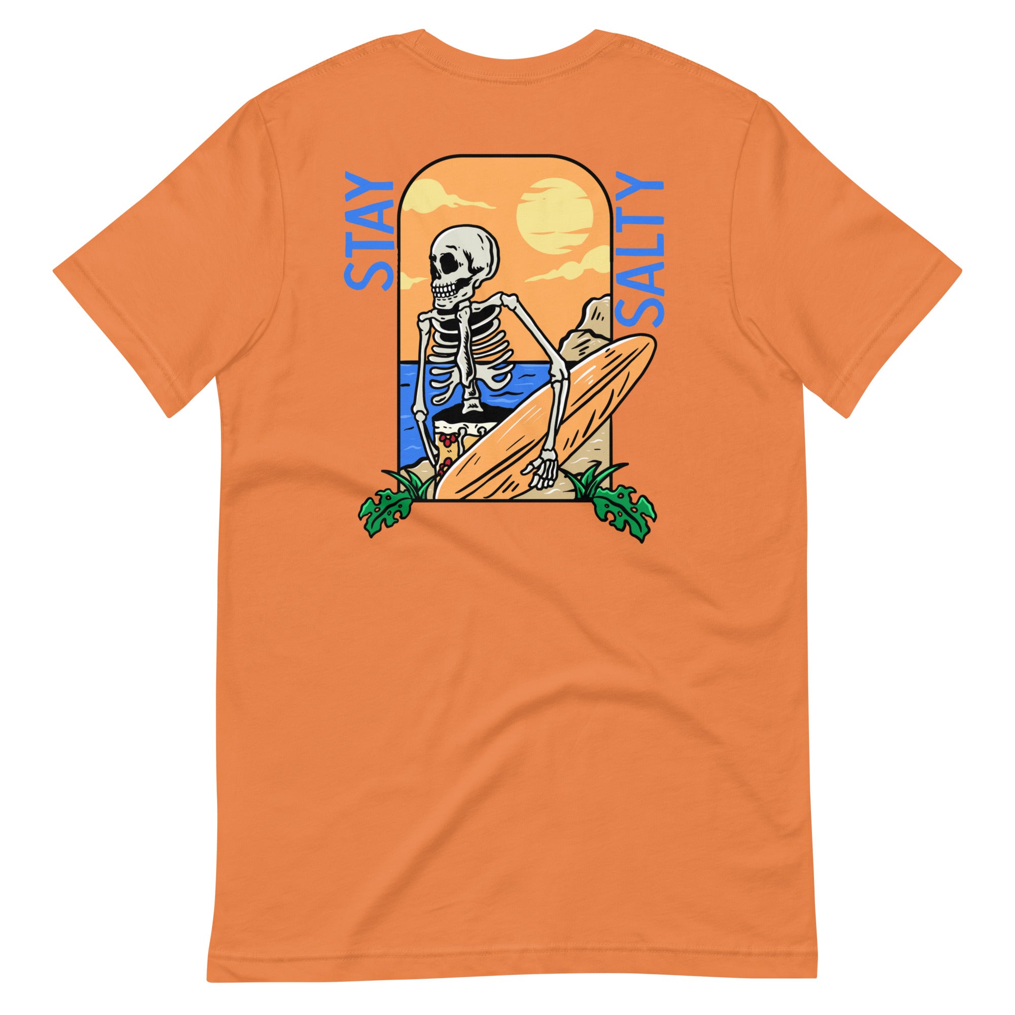 Stay Salty Skeleton Surfer w/front Salty Crew T-shirt