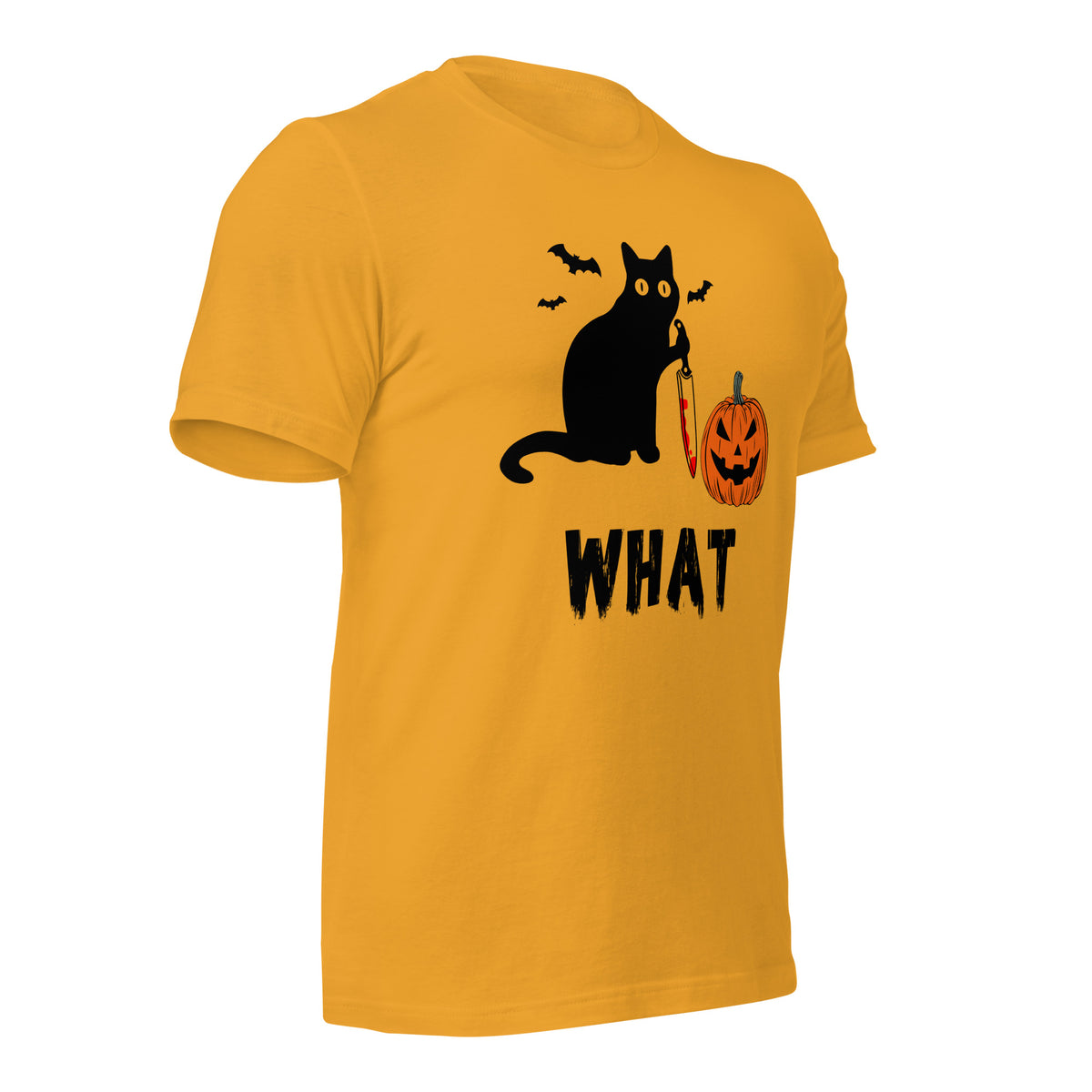 Murderous Cat Halloween shirt, edgy graphic design featuring bloody knife, perfect for spooky events, unique gift for cat lovers - Captain Woody's Shirts & Beach Club