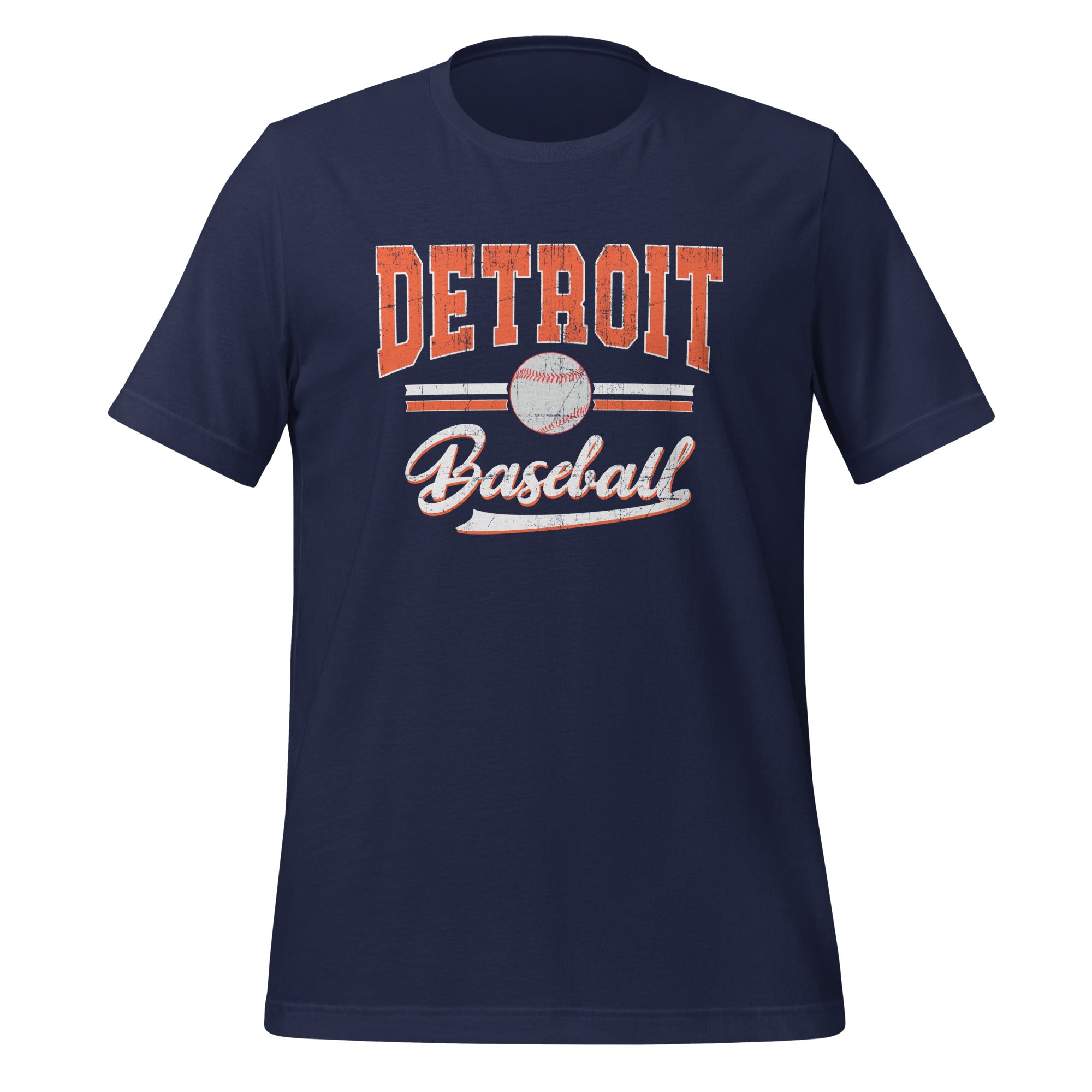 Detroit Baseball Shirt, Distressed Graphic Tee for Fans, Ideal for Casual Wear, Fun Gift for Dad or Friends Unisex t-shirt - Captain Woody's Shirts & Beach Club