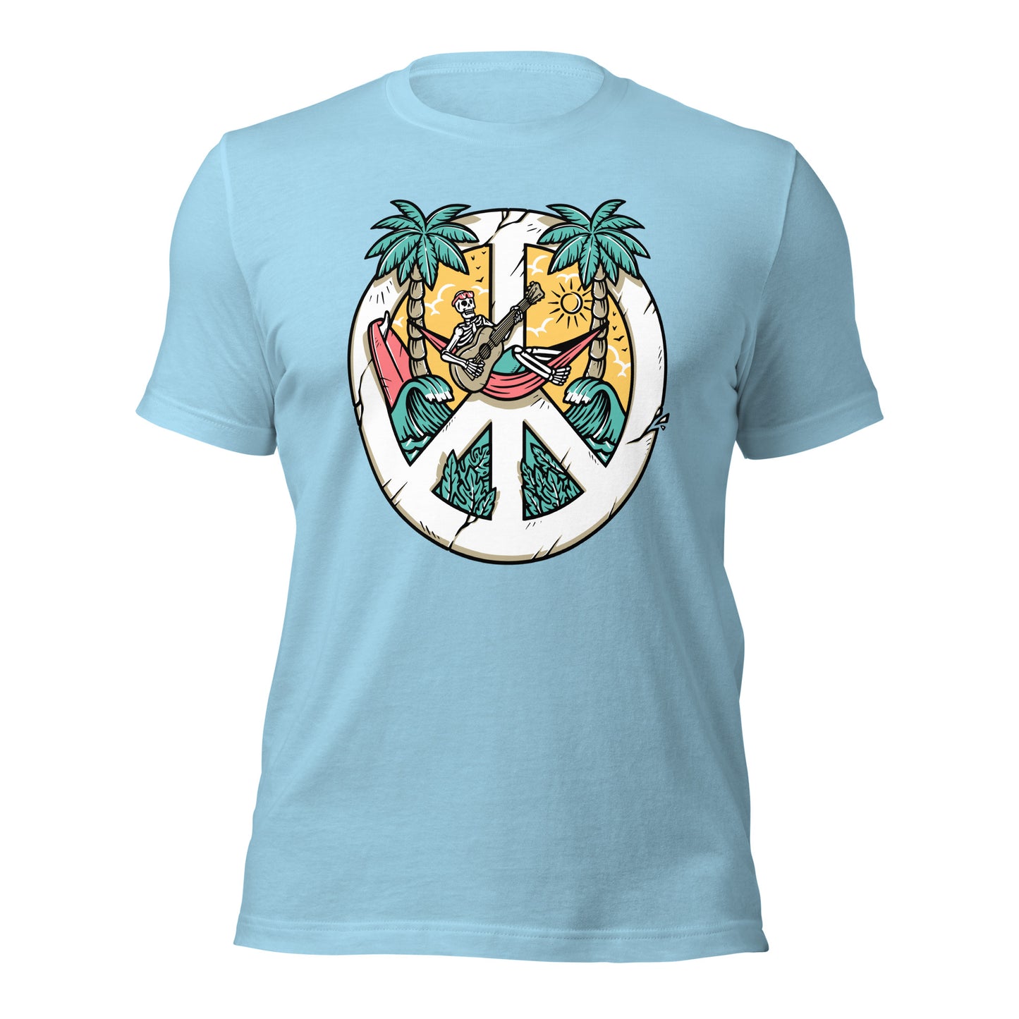 Peace on the Beach Unisex t-shirt