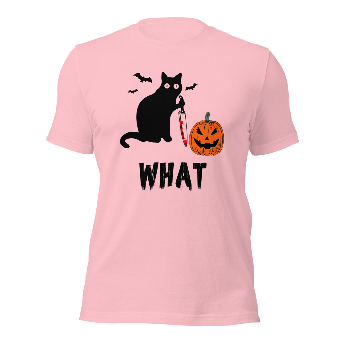 Murderous Cat Halloween shirt, edgy graphic design featuring bloody knife, perfect for spooky events, unique gift for cat lovers - Captain Woody's Shirts & Beach Club