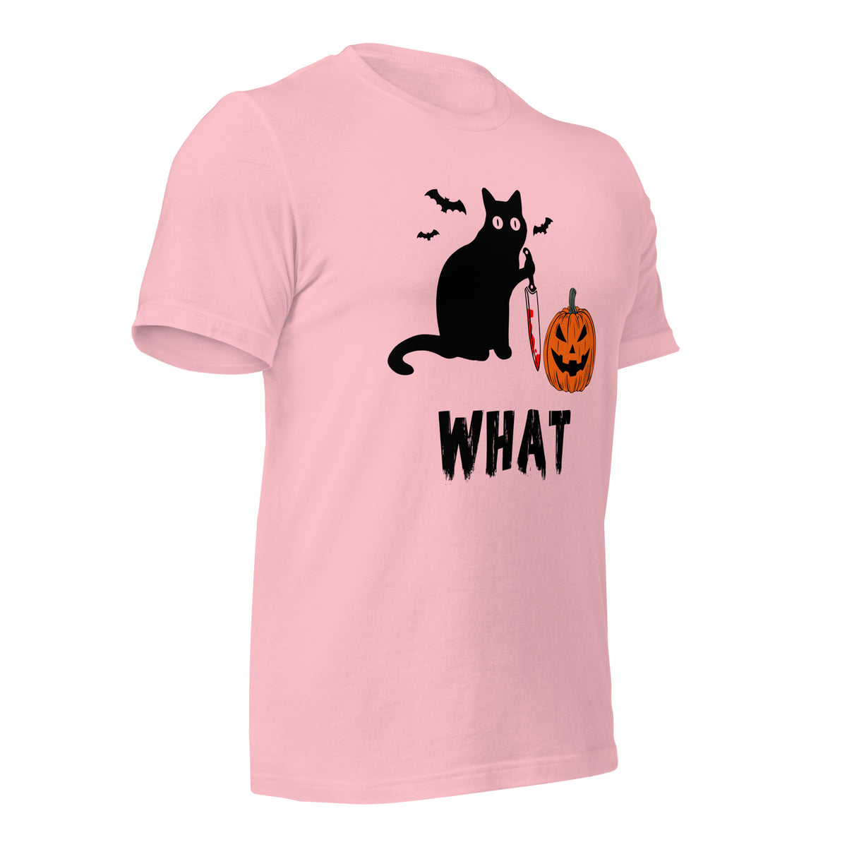 Murderous Cat Halloween shirt, edgy graphic design featuring bloody knife, perfect for spooky events, unique gift for cat lovers - Captain Woody's Shirts & Beach Club