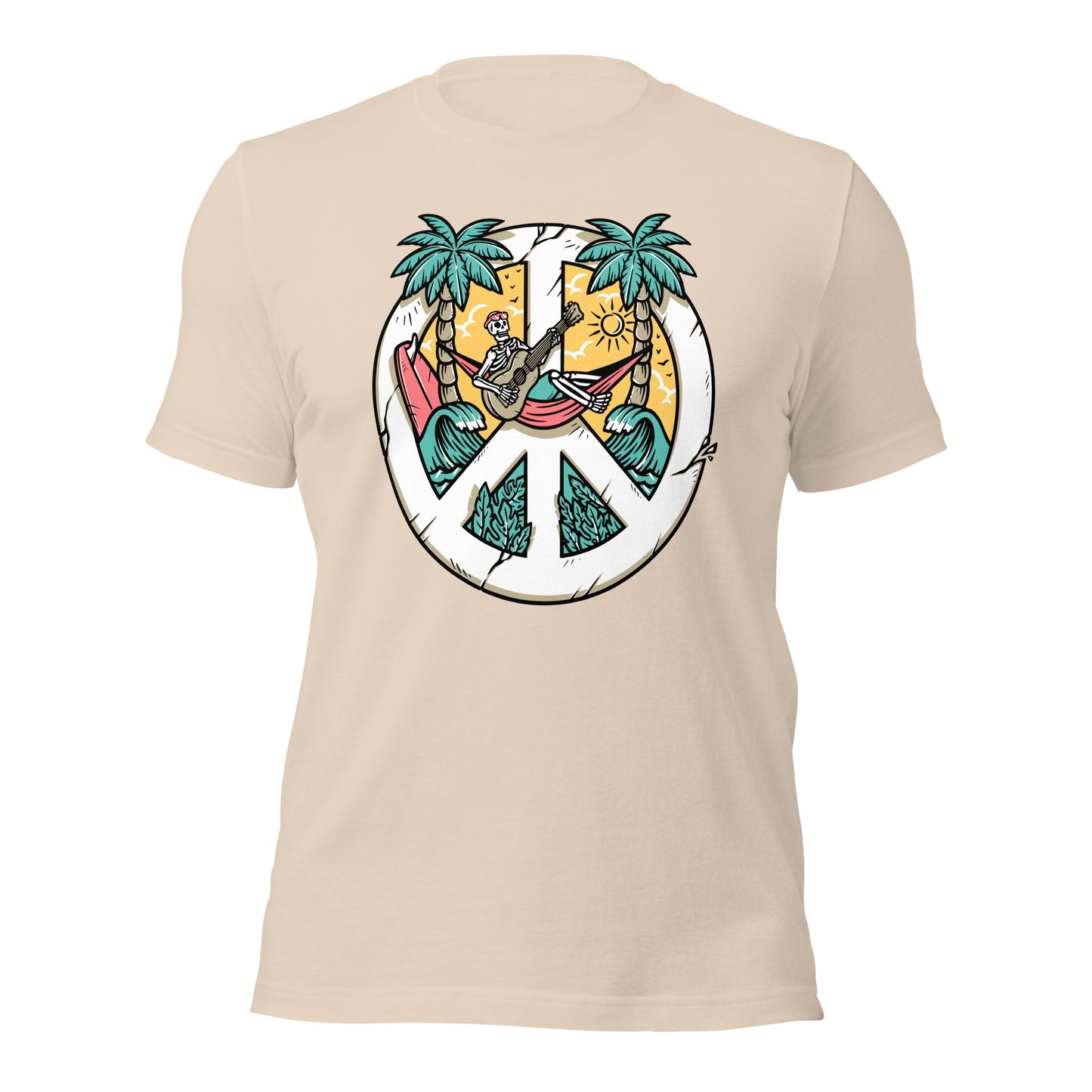 Peace on the Beach Unisex t-shirt