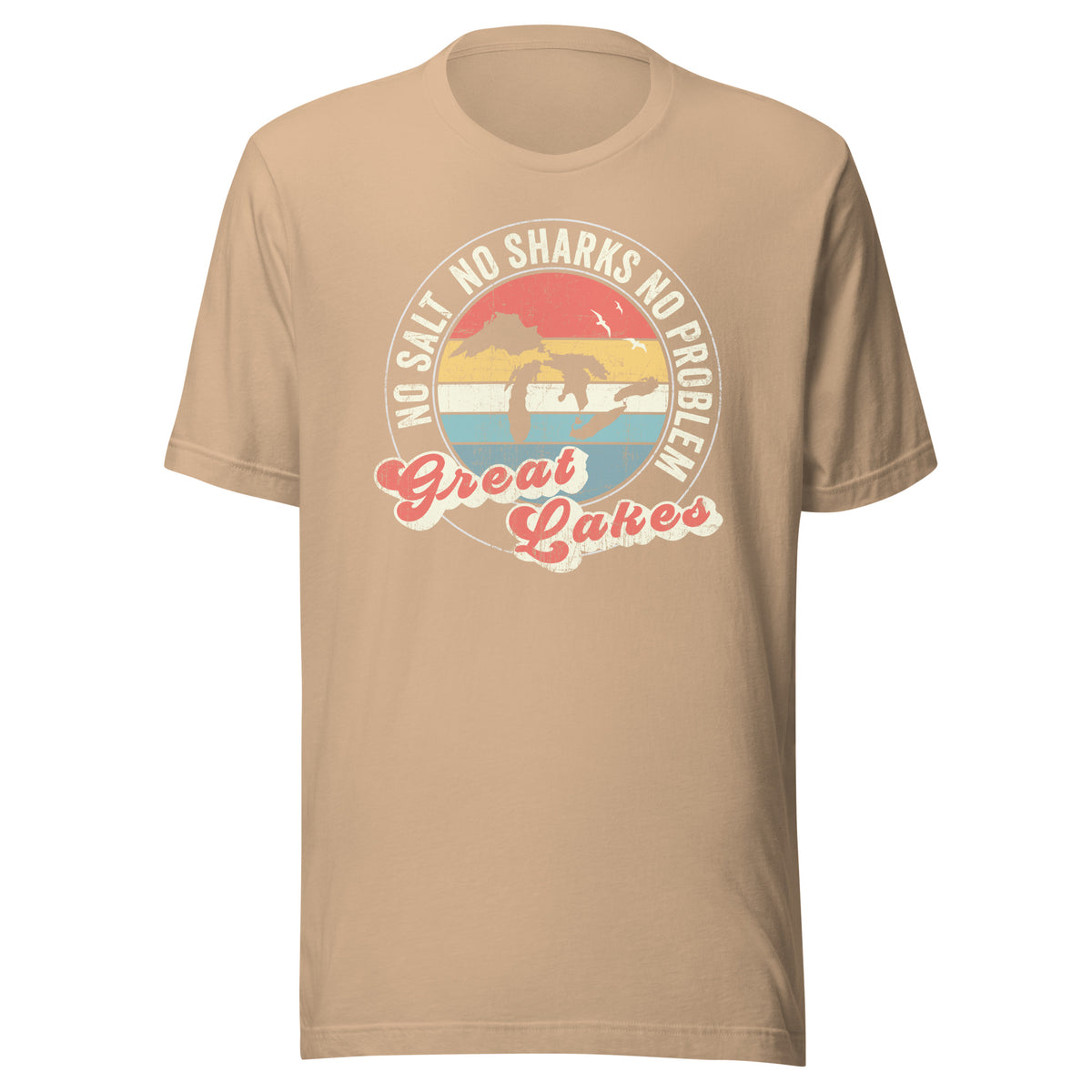 No Salt No Sharks No Problem Great Lakes - Captain Woody's Shirts & Beach Club