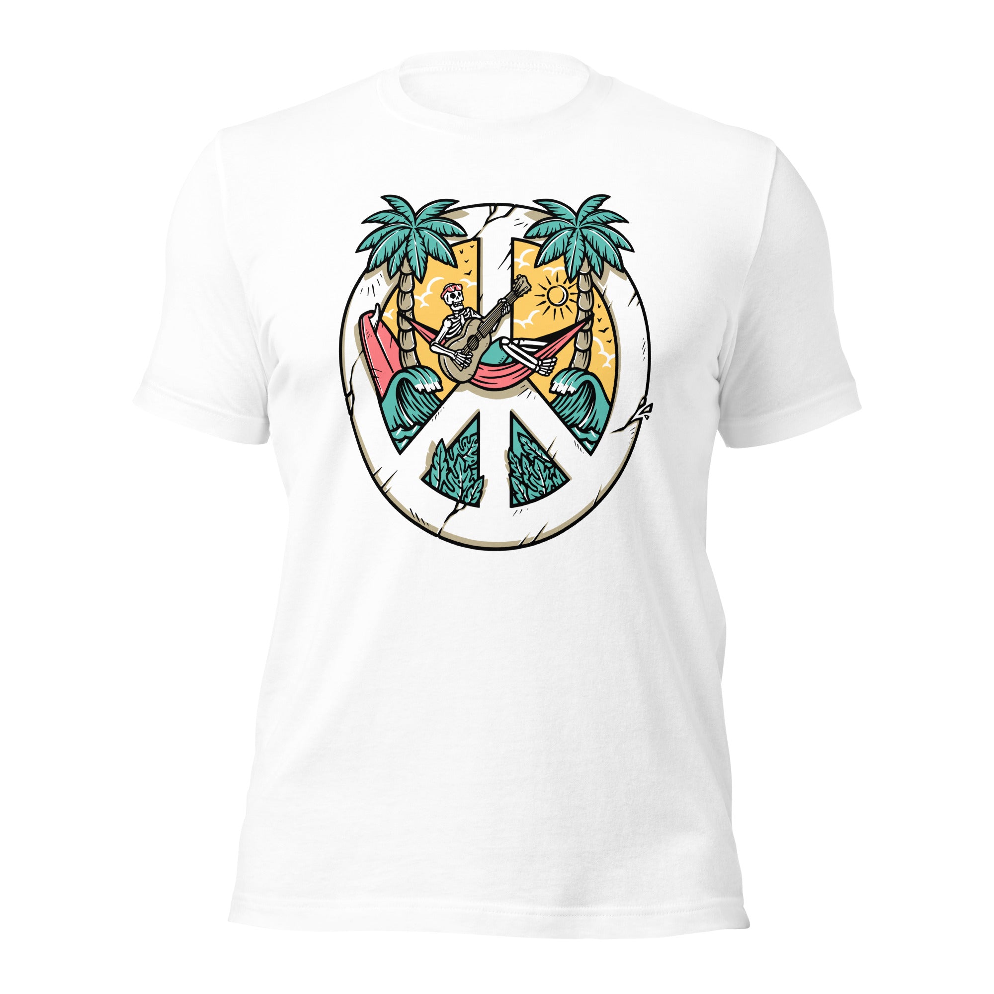 Peace on the Beach Unisex t-shirt - Captain Woody's Shirts & Beach Club