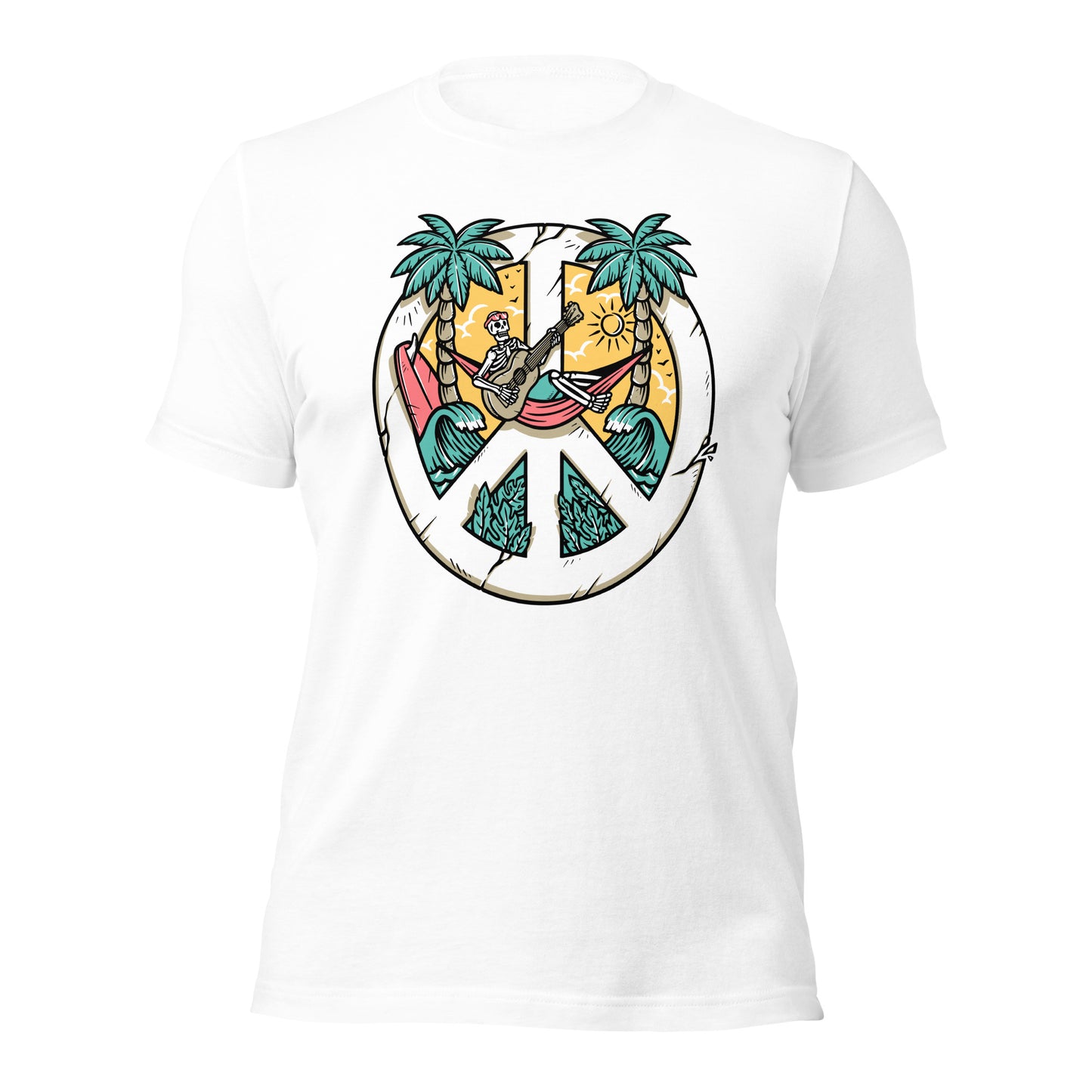 Peace on the Beach Unisex t-shirt