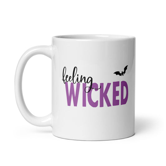 Wicked Spooky Halloween Coffee Mug, Fun Ceramic Mug for Sipping Seasonal Brews, Perfect Halloween Gift for Friends and Family