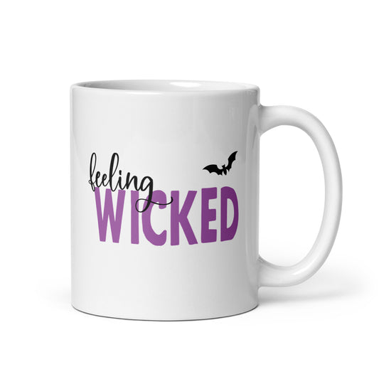 Wicked Spooky Halloween Coffee Mug, Fun Ceramic Mug for Sipping Seasonal Brews, Perfect Halloween Gift for Friends and Family