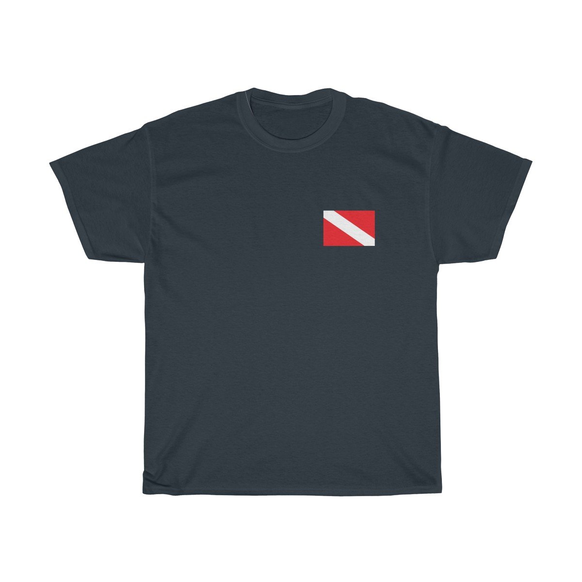 Deeper you Dive Unisex Short Sleeve Dive Flag T-Shirt - Captain Woody's Beach Club
