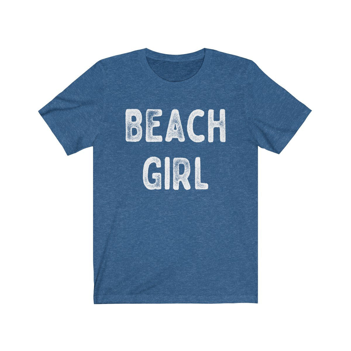 Beach Girl White Text Unisex Short Sleeve T-Shirt - Captain Woody's Beach Club