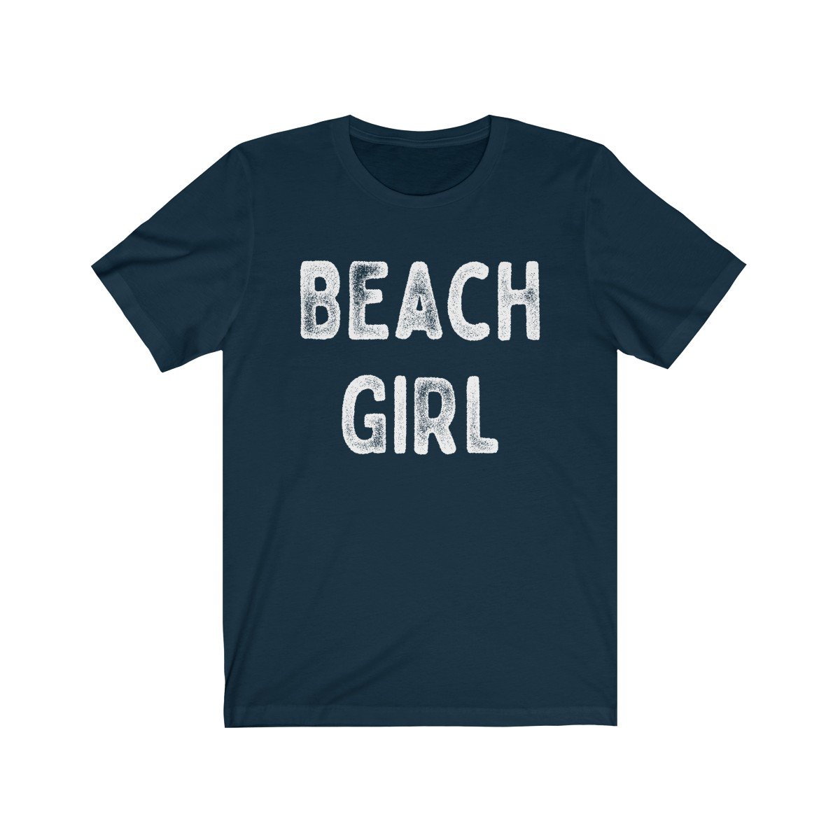 Beach Girl White Text Unisex Short Sleeve T-Shirt - Captain Woody's Beach Club