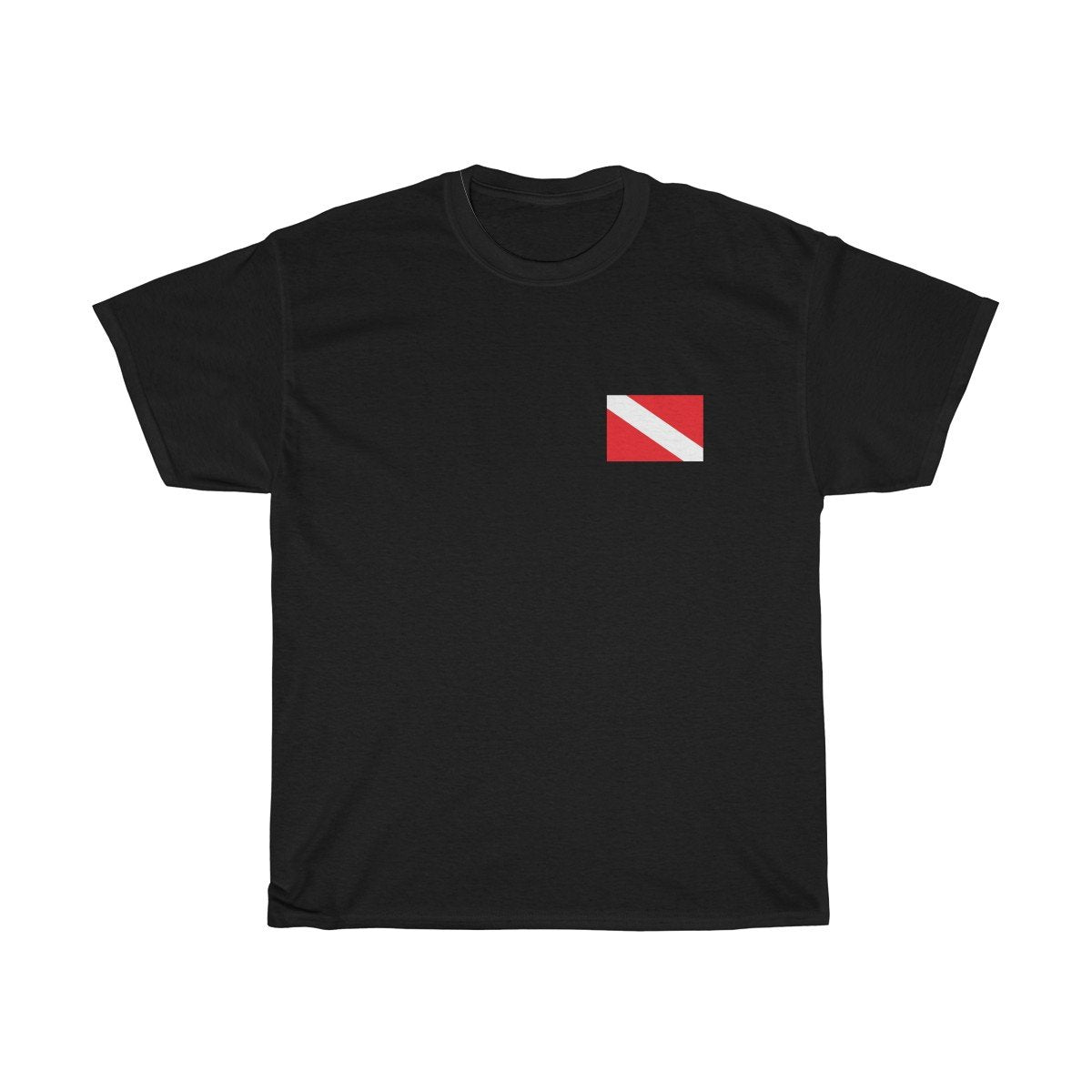 Deeper you Dive Unisex Short Sleeve Dive Flag T-Shirt - Captain Woody's Beach Club