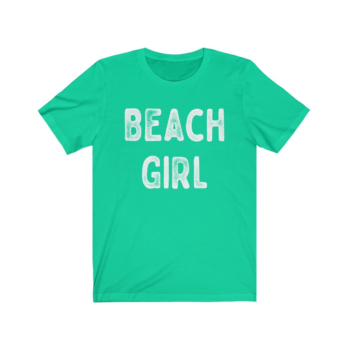 Beach Girl White Text Unisex Short Sleeve T-Shirt - Captain Woody's Beach Club