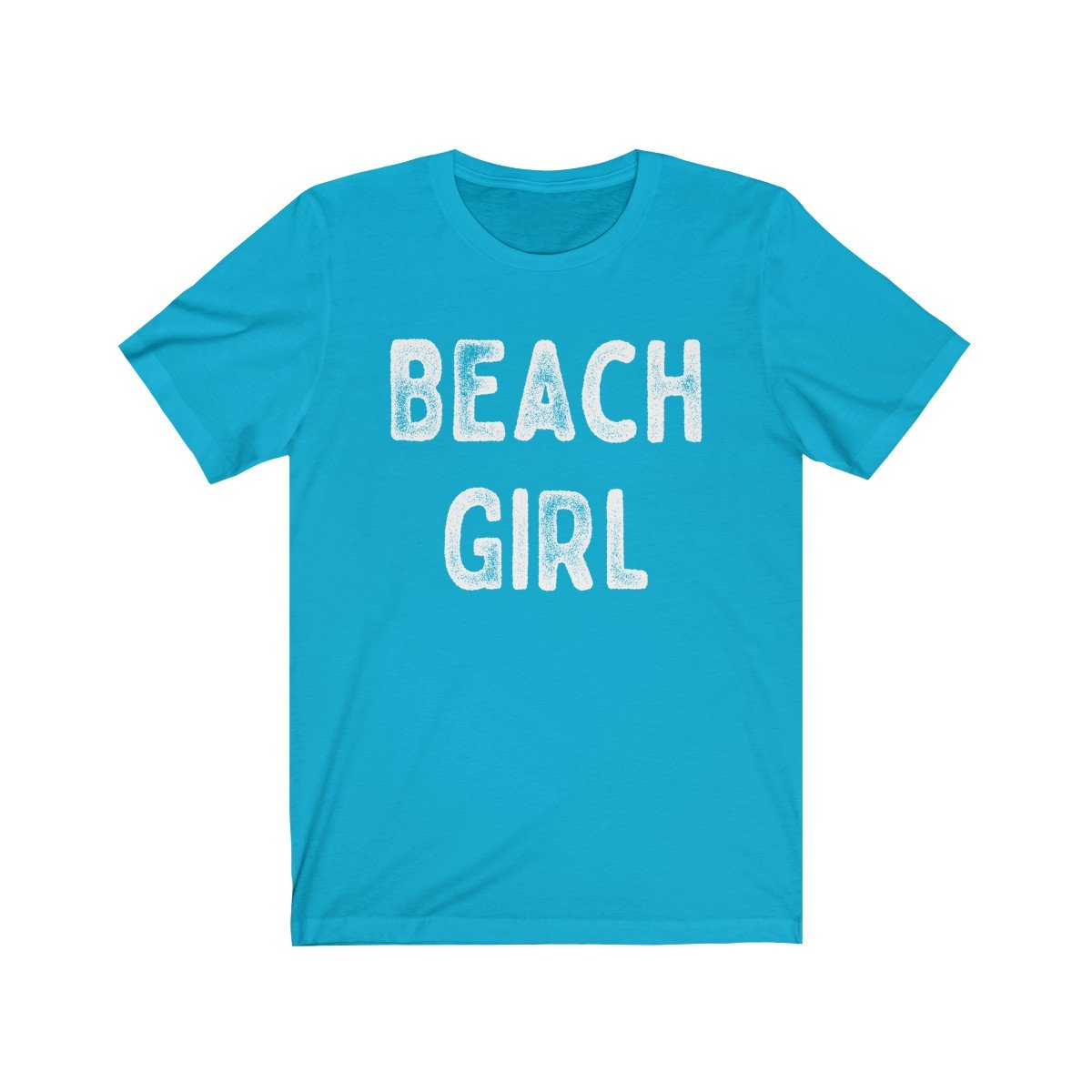 Beach Girl White Text Unisex Short Sleeve T-Shirt - Captain Woody's Beach Club