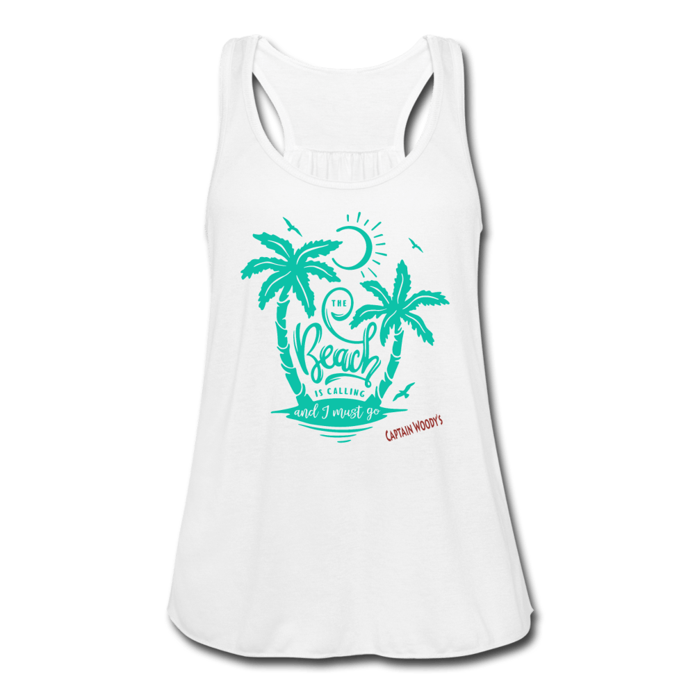 Women s Flowy Tank Top by Bella Captain Woody s Shirts Beach Club