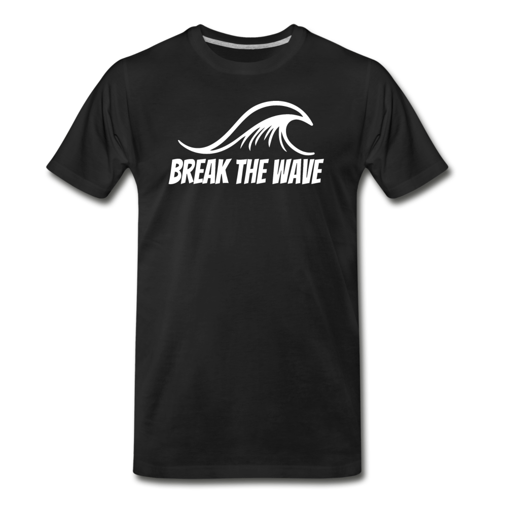 Break the Wave Men’s Premium Organic Surf T-Shirt - Captain Woody's Locker