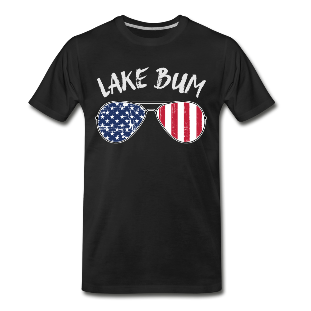 Lake Bum Men’s Premium Organic T-Shirt - black