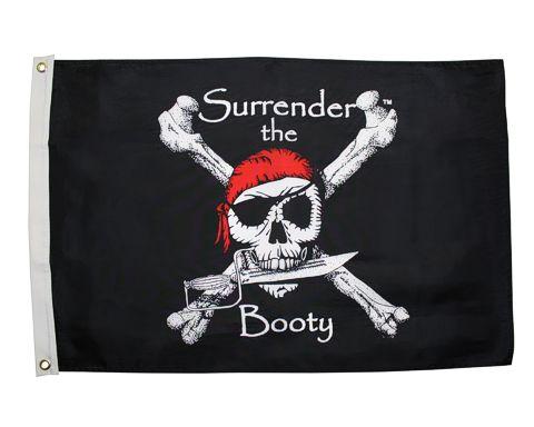 Surrender the Booty 2x3 Ft - Captain Woody's Beach Club