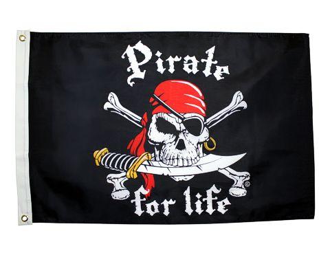 Pirate for Life 2x3 Ft - Captain Woody's Beach Club