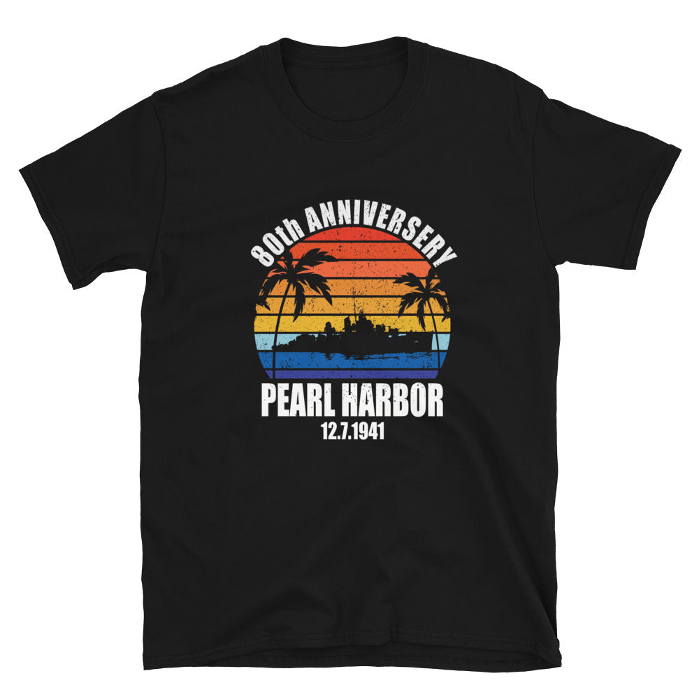 Pearl Harbor 80th Anniversary Sunset - Unisex T-Shirt - Captain Woody's Shirts & Beach Club
