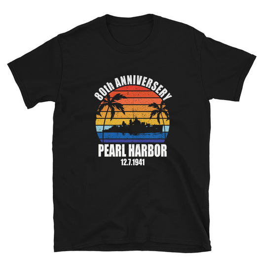Pearl Harbor 80th Anniversary Sunset - Unisex T-Shirt