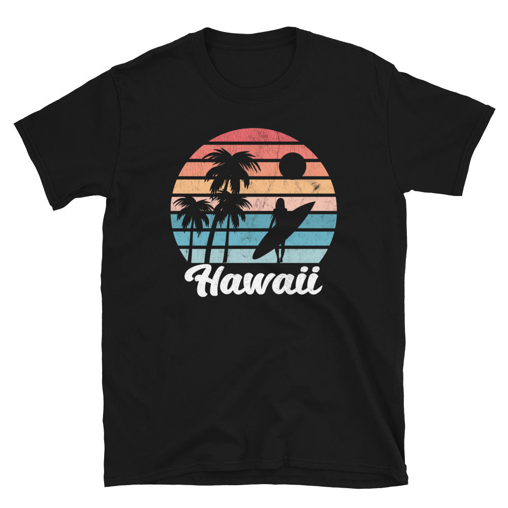 Hawaii Surfer Sunset - Unisex T-Shirt - Captain Woody's Shirts & Beach Club