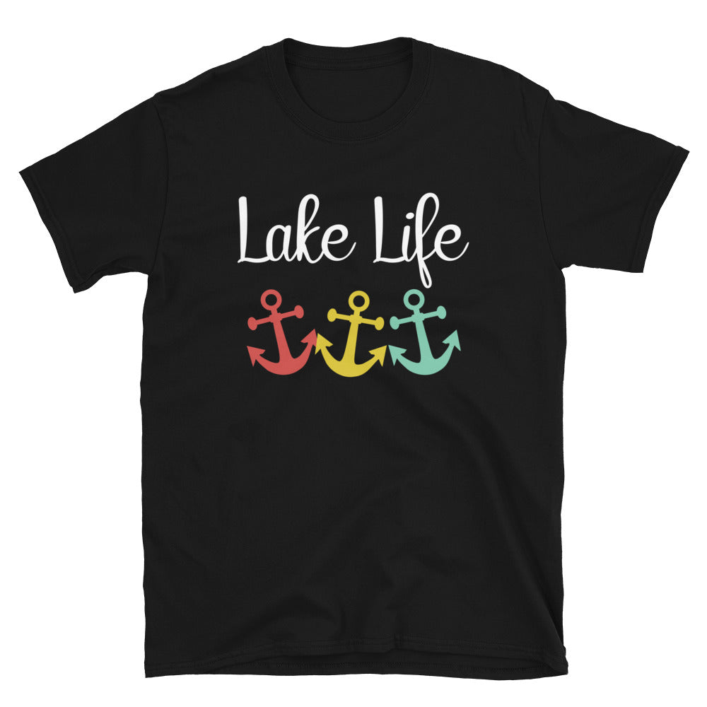 Lake Life Anchors - Unisex T-Shirt - Captain Woody's Shirts & Beach Club