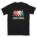 Vintage Bigfoot Shirt, I Hate People Funny Sasquatch  T-Shirt - Captain Woody's Shirts & Beach Club