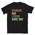 60th Birthday Gift TShirt, Husband Dad Legend Since 1962 Birthday Shirt - Captain Woody's Shirts & Beach Club